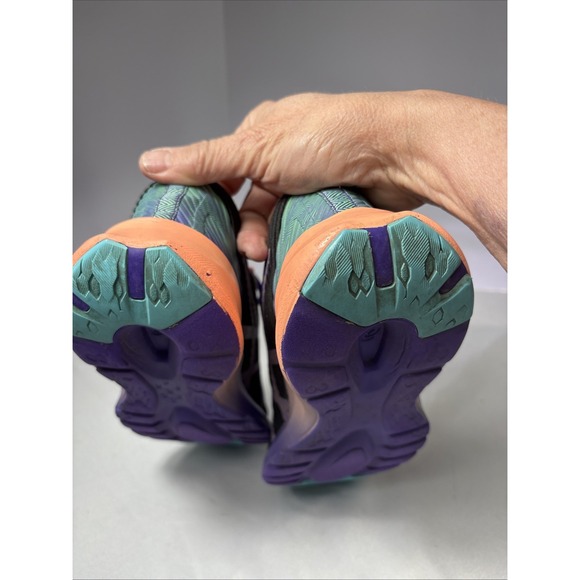 Asics Women's Size 7.5 Running Shoes 1012A985 Purple/ Teal/ Coral Sneakers EU 39 - Picture 8 of 15